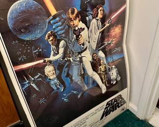 Variety of vintage Star Wars posters
