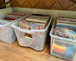 Boxes of Great Vinyl Records