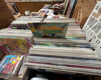 Boxes of comic books to look through - in wrappers - well kept