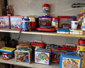 Vintage Lunch boxes - many with thermos
