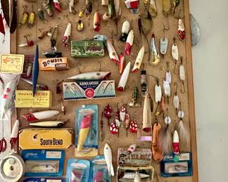 Fishing Lures Galore! Fishing rods also
