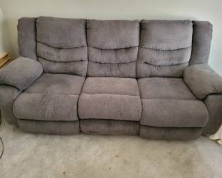 cloth double reclining couch