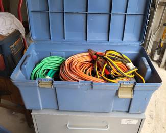 garage items for the men and three drawer cabinet