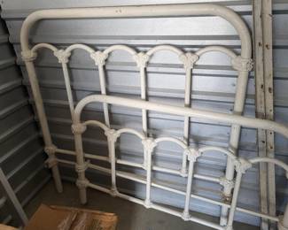 Early 1900's queen bed frame