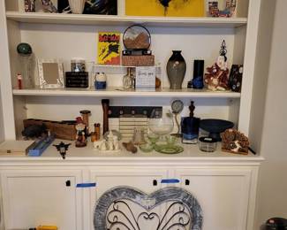 pics, lanterns, decor, vases and trinkets