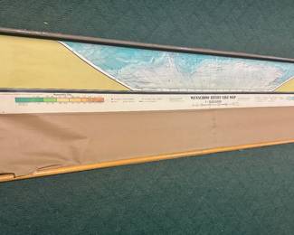 Large Old School Pull Down Map (approximately 8’), Photo 1 of 3