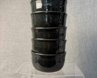 FIESTA 5PC Set, Gusto Bowls, Black