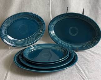 FIESTA 6PC Set Oval Platters, Juniper