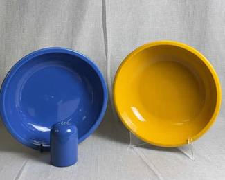 FIESTA 3PC Set, Large Pasta Bowls Spice Shaker, Lapis, Marigold