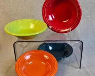 FIESTA 8PC Mini Fruit Bowls, Scarlet, Juniper, Chartreuse, Poppy.