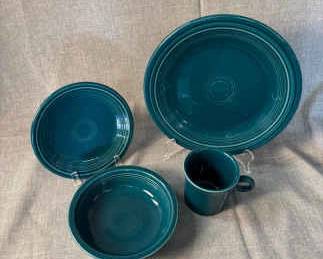 FIESTA 4PC Dinner Plate Set With Bowl Mug, Juniper