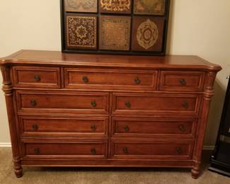 Basset dresser and wood artwork (not attached).