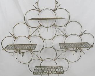 124 - Atomic Metal Wall Shelf 30x30