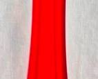 616 - LE Smith Four Square Cadmium 15.5" Vase red amberina swung vase