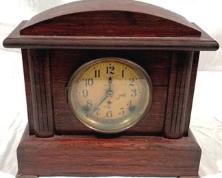 2377 - Vintage Seth Thomas Mantel Clock 12.75 x 12 x 6 You are buying a used as-is electric/electronic item. We do not guarantee all components are present, and if it is not expressly stated, it is untested.