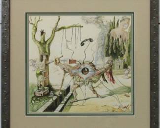 9082 - THE PAINTERS EYE GICLEE BY SALVADOR DALI 22.5 X 22