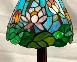 2494 - Stained glass Lamp w/ Dragon 18" You are buying a used as-is electric/electronic item. We do not guarantee all components are present, and if it is not expressly stated, it is untested.