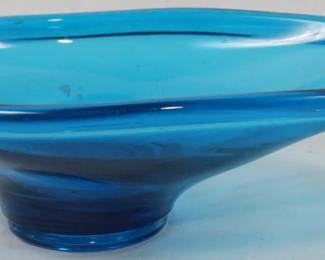 55 - Viking Epic Blue Oval Bowl 2.5x8x6