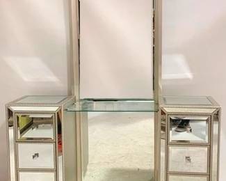1409 - Coast to Coast Glam 6 Drawer Mirrored Vanity 72 x 58 x 18