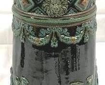 2190 - Vintage German Beer Stein w/ lid 17" tall
