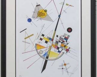 9038 - DELICATE TENSION GICLEE BY WASSILY KANDINSKY 21.5 X 27.5