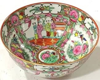 2544 - Rose Medallion Oriental Bowl - 5" x 10"