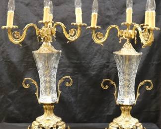 1178 - Monumental Pair Martin Benito Candelabra 26" Tall You are buying a used as-is electric/electronic item. We do not guarantee all components are present, and if it is not expressly stated, it is untested.