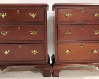 1010 - Craftique Pair 3 Drawer Stands 27 x 22 x 15