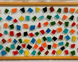2692 - "Colored Tiles" on Board by Danny Ricketts 12 x 24