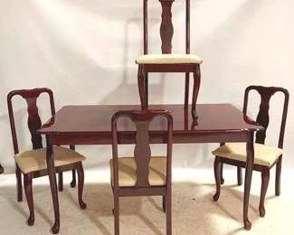 1389 - Queen Anne 5pc Dining Set
