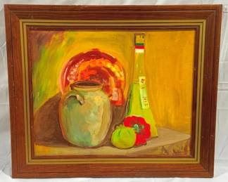 2701 - Framed Oil on Canvas Still Life by Bernice Talbott 20 x 25