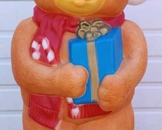 3005 - Christmas Bear Blow Mold 36 x 16 x 10 You are buying a used as-is electric/electronic item. We do not guarantee all components are present and if it is not expressly stated, it is untested.