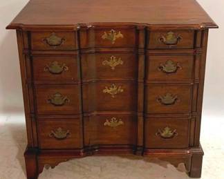 1303 - Pennsylvania House Cherry Block Front Chest 31 x 35 x 20 some wear