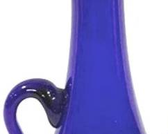 2426 - Cobalt Swung Vase w/ Handle 9.5"