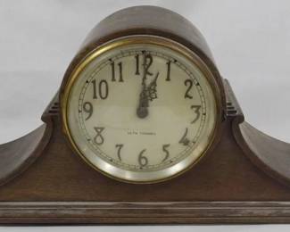 115 - Seth Thomas Mantel Clock 8x20x5 You are buying a used as-is item. We do not guarantee all components are present, and if it is not expressly stated, it is untested.