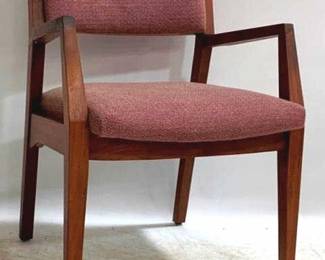 1334 - Mid Century Walnut Arm Chair 32 x 23 x 23