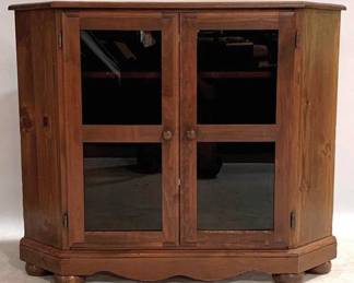 1212 - 2 Door Low Corner Cabinet, scratched 38 x 46 x 25