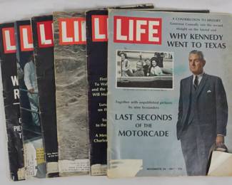 212 - Assorted Vintage Life Magazines