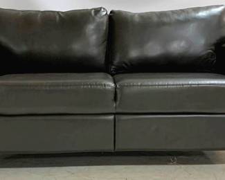 1276 - Leather Sleeper Sofa 36 x 66 x 36