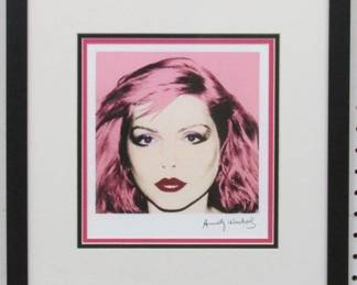 9114 - BLONDIE PRINT PLATE SIGN BY ANDY WARHOL 22 X 20