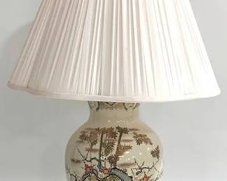 1236 - Vintage Asian Design Table Lamp 30" You are buying a used as-is electric/electronic item. We do not guarantee all components are present, and if it is not expressly stated, it is untested.