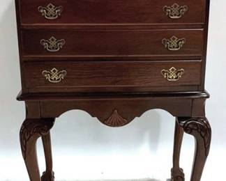 1210 - Chippendale Claw Foot Silver Chest 36 x 24 x 18 4 drawer