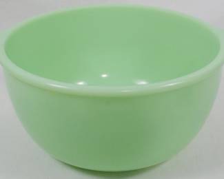 76 - Uranimum Jadeite Bowl 4.5x9.5"