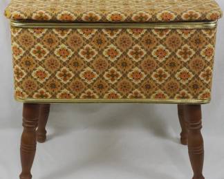 216 - Mid-Century Vintage Sewing Stand 20x20x12