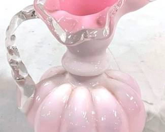 2347 - Fenton Peach Crest Pitcher 6.5" '