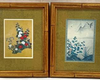 2031 - 2 Oriental Prints - 9.5 x 12 each