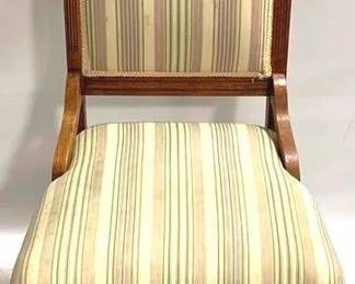 2515 - Carved Victorian Walnut Parlor Chair 38" x 18" x 18"
