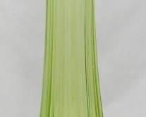 40 - LE Smith Avocado Ribbed 26" Swung Vase