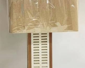 1294 - Guildmaster Shutter Table Lamp 38" You are buying a used as-is electric/electronic item. We do not guarantee all components are present, and if it is not expressly stated, it is untested.