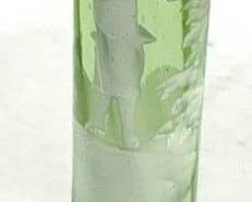 2351 - Mary Gregory Hand Painted Green Vase 6.25"